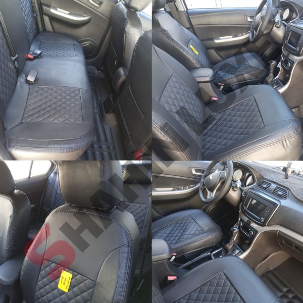 روکش صندلی شاهین برند جلوه طرح الماس - تصویر 3