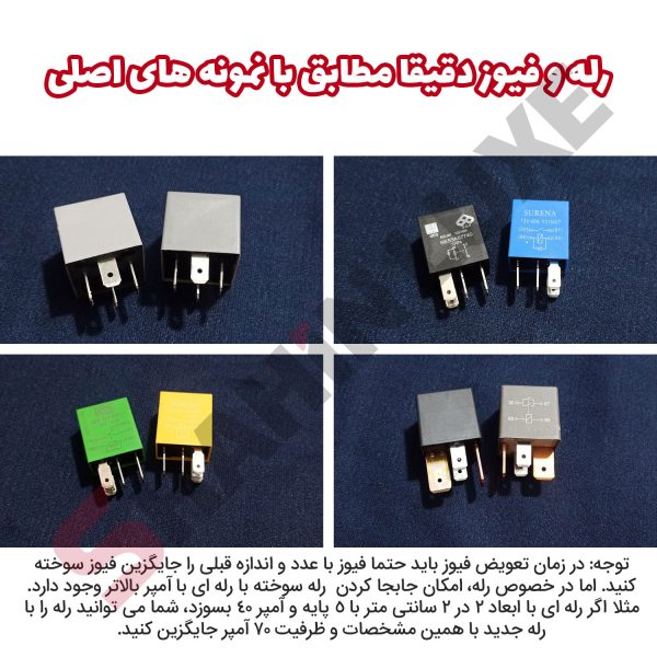 پک فیوز و رله یدک خودرو شاهین - تصویر 4