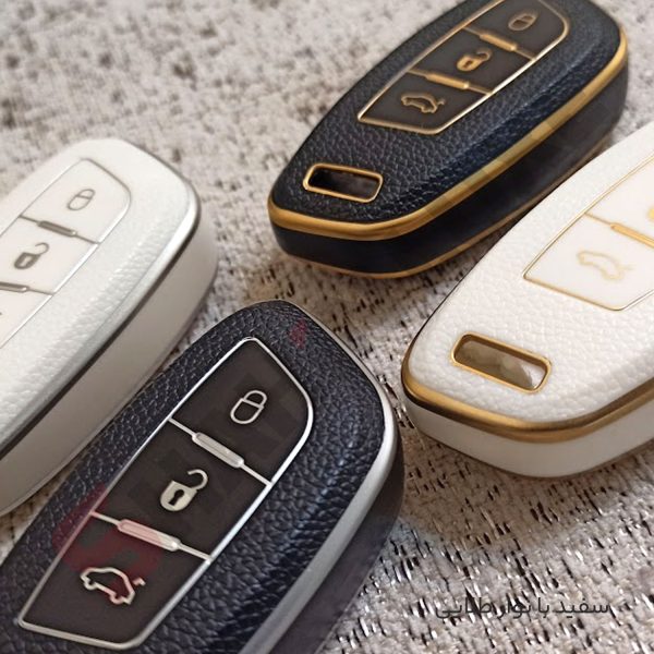 کاور ریموت TPU طرح چرم شاهین مدل لوکس - تصویر 3